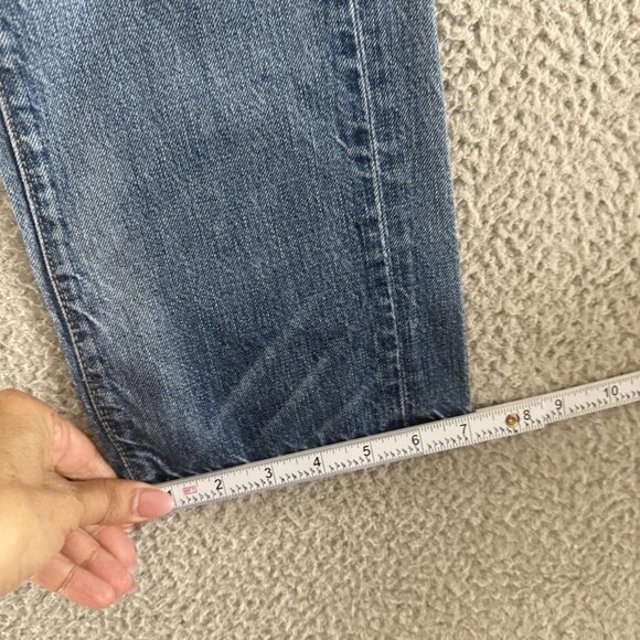 Levis Capital E Matchstick Jeans Slim Straight Distressed Made in USA - Picture 7 of 11
